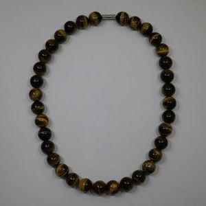 Genuine Tigers Eye Strand Necklace